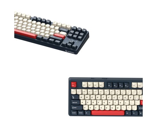 Клавиатура GamePro Asgard Ragnar Wireless/Bluetooth/USB UA Blue (MK285BL), изображение 4