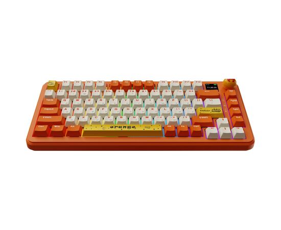 Клавиатура Ajazz AK820 MAX Avocado Switch Orange USB/Wireless/Bluetooth RGB UA Orange (AK820MAX-AS-OW), изображение 3