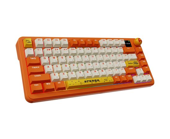 Клавиатура Ajazz AK820 MAX Avocado Switch Orange USB/Wireless/Bluetooth RGB UA Orange (AK820MAX-AS-OW), изображение 4