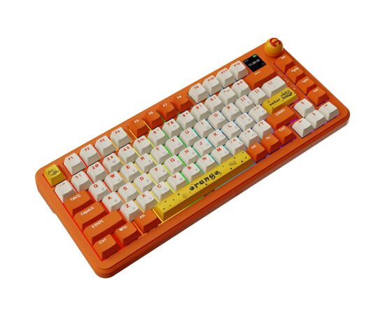 Клавиатура Ajazz AK820 MAX Avocado Switch Orange USB/Wireless/Bluetooth RGB UA Orange (AK820MAX-AS-OW), изображение 5