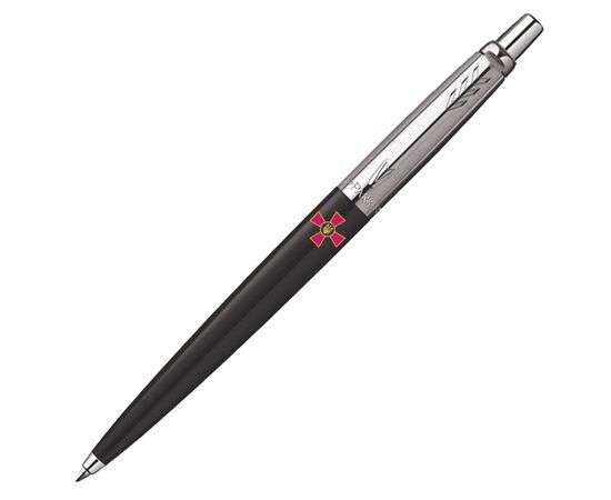 Ручка шариковая Parker JOTTER 17 Originals ARMY Black CT BP Эмблема ВСУ + блокнот Parker + подар.упаковка (15632b24_W0010u), изображение 4