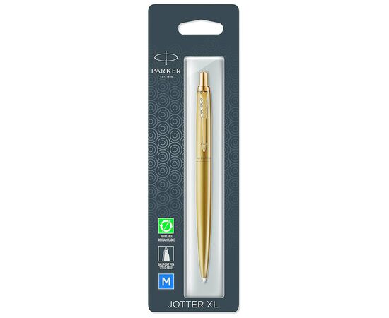 Ручка шариковая Parker JOTTER 17 XL Monochrome Gold GT BP блистер (12 536)