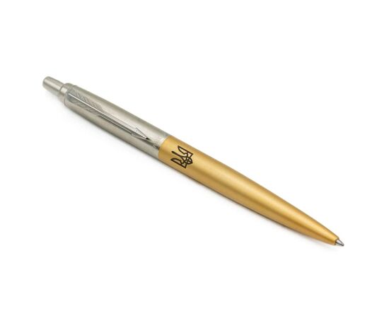 Ручка шариковая Parker JOTTER 17 XL UKRAINE Matt Gold CT BP Трезубец (13432_T001b), изображение 3