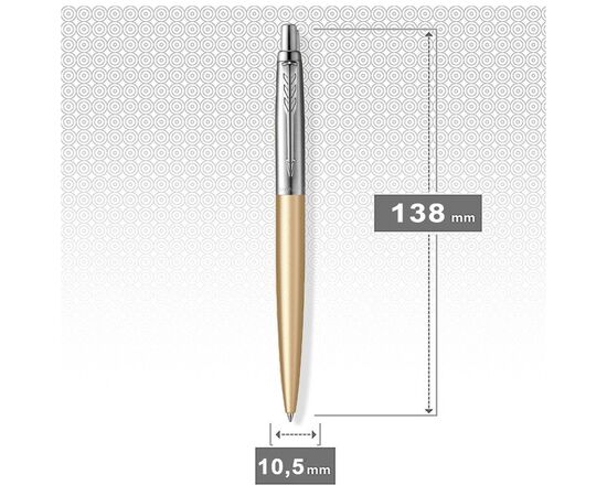 Ручка шариковая Parker JOTTER 17 XL UKRAINE Matt Gold CT BP Трезубец (13432_T001b), изображение 4
