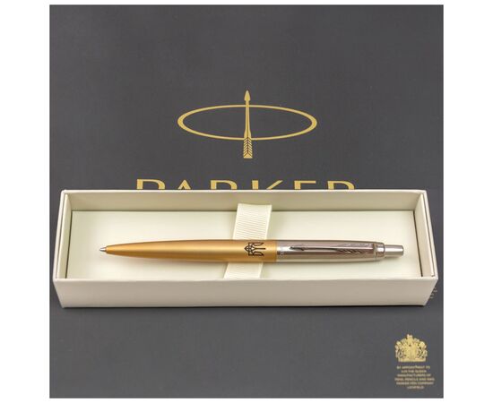 Ручка шариковая Parker JOTTER 17 XL UKRAINE Matt Gold CT BP Трезубец (13432_T001b), изображение 5