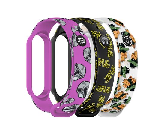 Ремешок для фитнес браслета Armorstandart комплект 3шт Xiaomi Mi Band 7/6/5 TW (ARM77066)