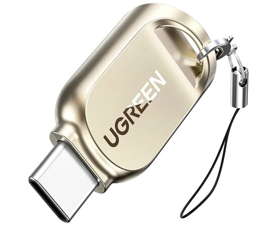 Считыватель флеш-карт UGREEN USB-C to TF 3.0 CM331 Light Golden (80124)