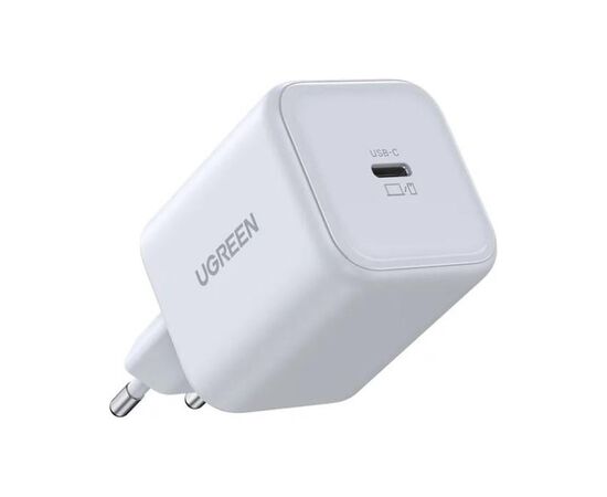 Зарядний пристрій UGREEN USB-C GaN 45W + cable USB-C to USB-C X524 white (65055), зображення 2