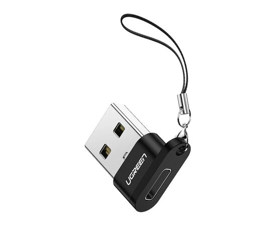 Переходник USB 2.0 AM to USB-C F black UGREEN (50568)