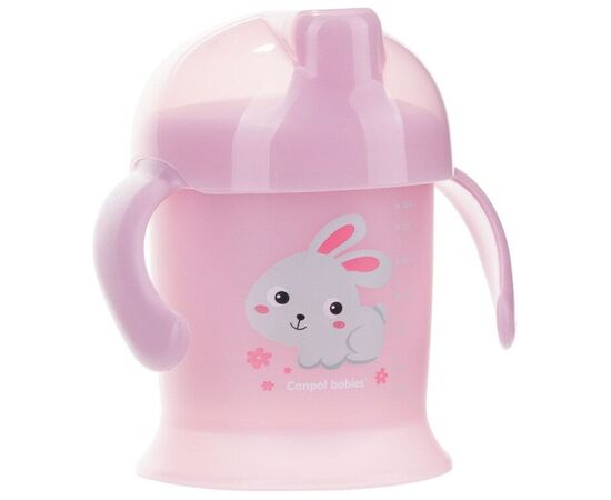 Поильник-непроливайка Canpol babies Bunny&Company 200 мл Рожева (31/300_рож), изображение 2