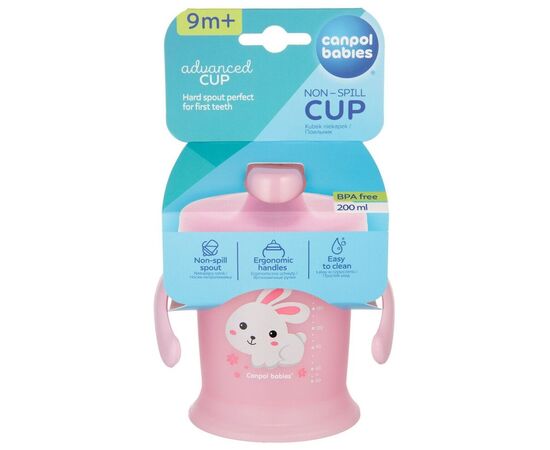 Поильник-непроливайка Canpol babies Bunny&Company 200 мл Рожева (31/300_рож), изображение 3