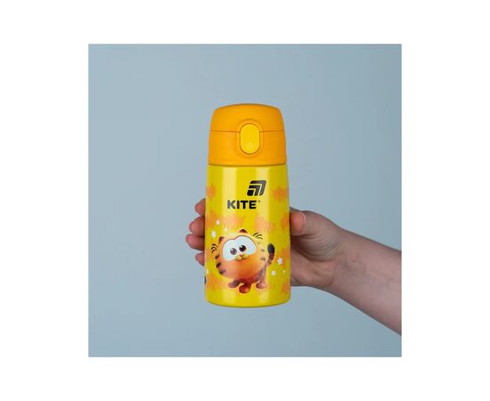 Поильник-непроливайка Kite Garfield термос з трубочкою 400 мл (GF25-1261), изображение 5