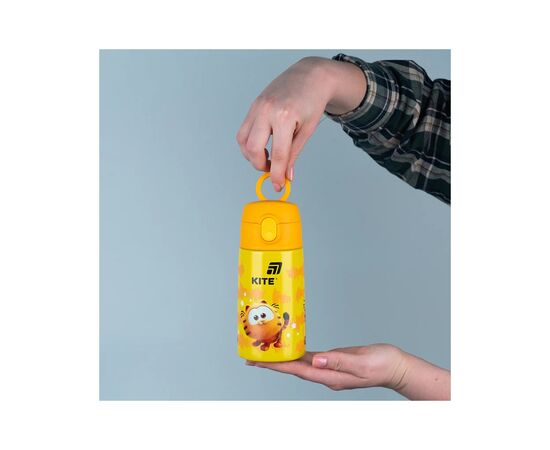 Поильник-непроливайка Kite Garfield термос з трубочкою 400 мл (GF25-1261), изображение 6