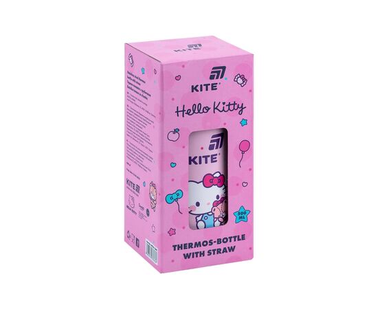 Поильник-непроливайка Kite Hello Kitty термос з трубочкою 400 мл (HK25-1261), изображение 4