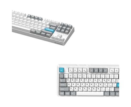 Клавиатура GamePro Asgard Ragnar Wireless/Bluetooth/USB UA White (MK285WH), изображение 4