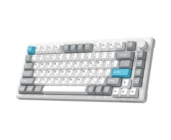 Клавиатура GamePro Asgard Yord Wireless/Bluetooth/USB UA White (MK266WH), изображение 2