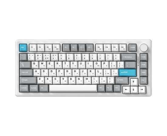 Клавиатура GamePro Asgard Yord Wireless/Bluetooth/USB UA White (MK266WH)