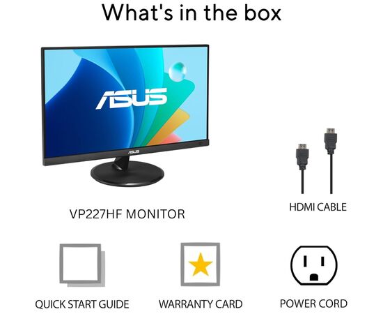 Монітор ASUS VP227HF, зображення 8