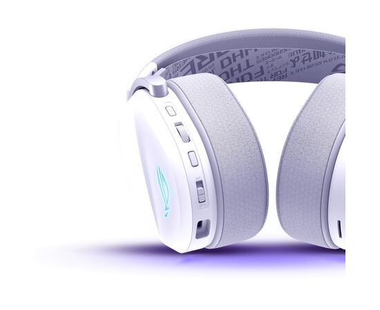 Навушники ASUS ROG Pelta RGB Wireless White (90YH0410-BHUA10), зображення 10