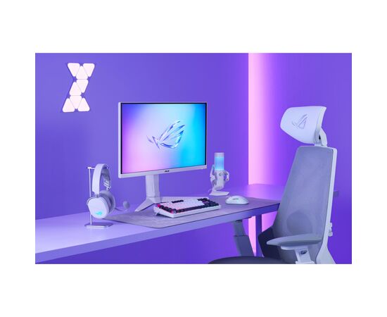Навушники ASUS ROG Pelta RGB Wireless White (90YH0410-BHUA10), зображення 2