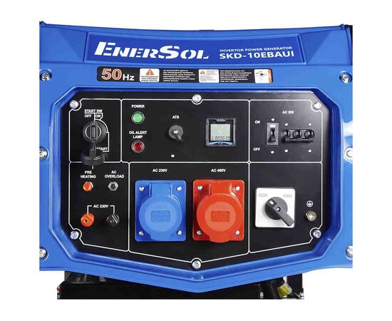 Генератор Enersol дизельний інверторний 1/3ф 10.0kW, ES-1102FD, 3000 об/хв, 138кг (SKD-10EBAUI), зображення 6