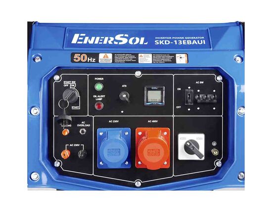 Генератор Enersol дизельний інверторний 1/3ф 13.0kW, ES-998F, 3000 об/хв, 160кг (SKD-13EBAUI), зображення 6