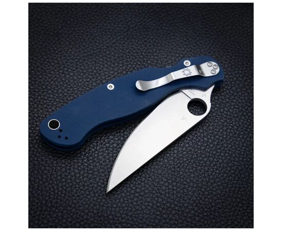 Ніж Spyderco Military 2 CPM SPY27 G-10 Cobalt Blue (C36GPCBL2), зображення 11