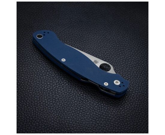 Ніж Spyderco Military 2 CPM SPY27 G-10 Cobalt Blue (C36GPCBL2), зображення 12