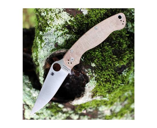 Ніж Spyderco Military 2 CPM Cru-Wear Micarta Brown (C36MPCW2), зображення 5