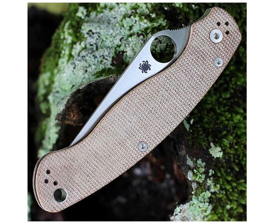 Ніж Spyderco Military 2 CPM Cru-Wear Micarta Brown (C36MPCW2), зображення 9