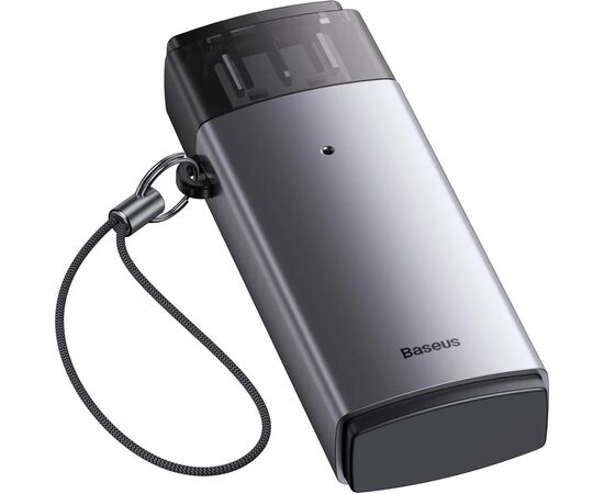 Считыватель флеш-карт Baseus USB to SD/TF gray (WKQX060013), изображение 5