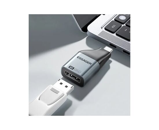 Переходник DP M to USB-C F Essager (EZJDP-MJ0G-P), изображение 2