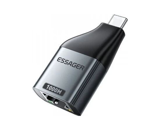 Переходник USB-C to RJ45 1000Mbps Essager (EZJRJK-MJ0G-P), изображение 2