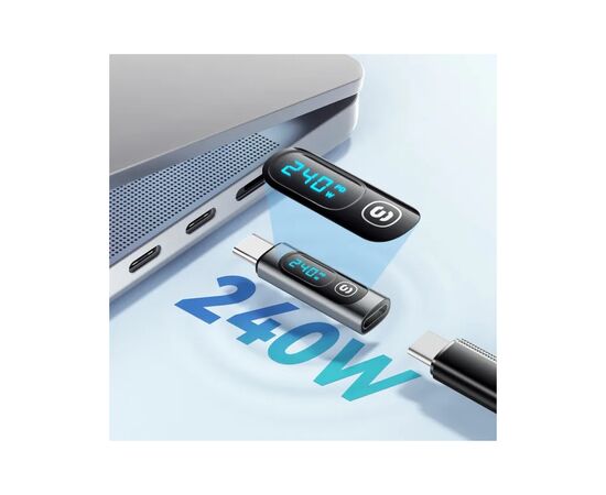 Переходник USB-C F to USB-C M digital display Essager (EZJTT-TX0G-P), изображение 10