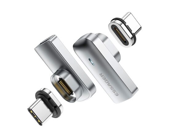 Перехідник USB-C magnetic 20Gbps 4K 90° corner Essager (EZJCX-RJ0G), зображення 2