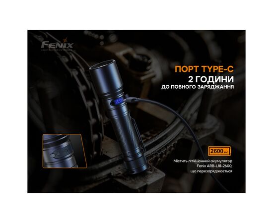 Ліхтар Fenix C6V3.0 блакитний (C6V30blue), зображення 8