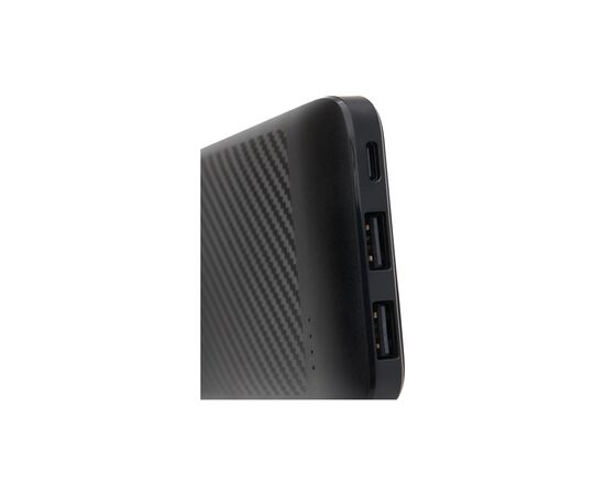 Батарея універсальна GEAR 10000mAh, 10W, USB-TypeC, 2*USB-A, Micro-USB, black (SL10), зображення 4