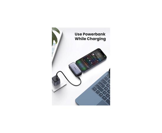 Батарея універсальна Ugreen 5000mAh 22,5W USB-C In/Out, with build-in Type-C connector (PB503) (35338), зображення 4