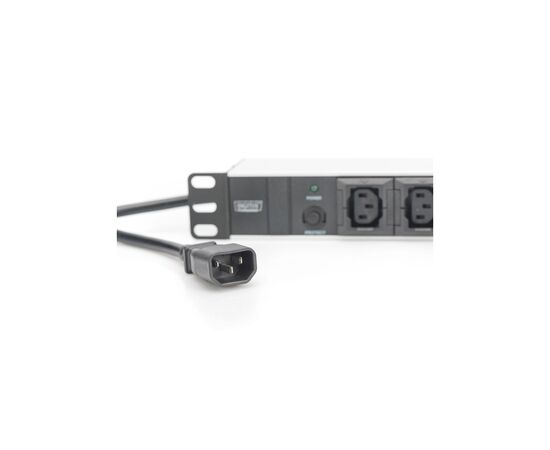 Силовой блок 19" 1U w/PDU 10xC13, 10A, 250V, вилка C14 Digitus (DN-95404), изображение 6