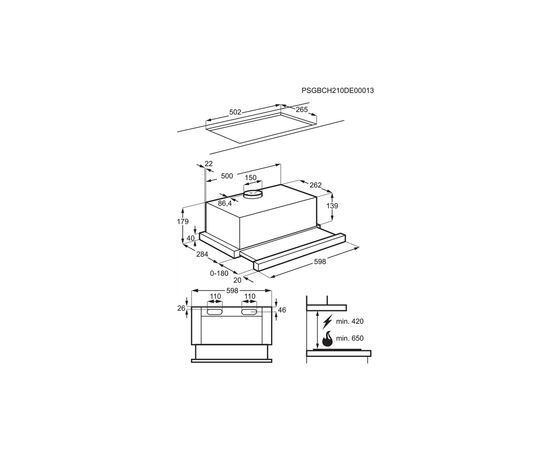 Витяжка кухонна Electrolux LFP326FW, зображення 7