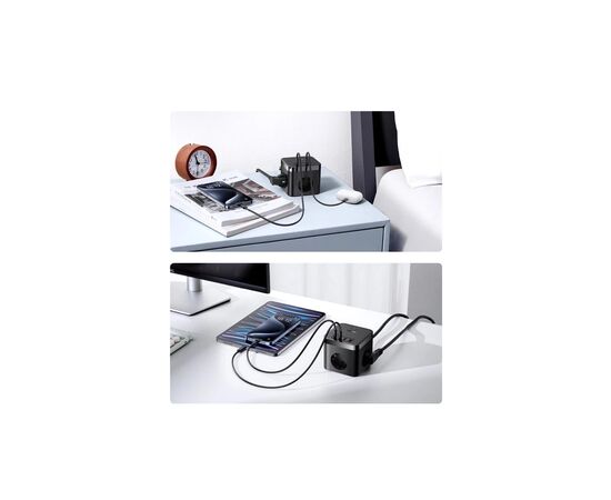 Сетевой фильтр питания Baseus PowerCombo Cube Power Strip (E00066400117-00), изображение 10