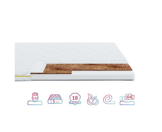 Матрац Highfoam Lento Cocos, ортопедичний, двосторонній 80х190 см (4820001279320)