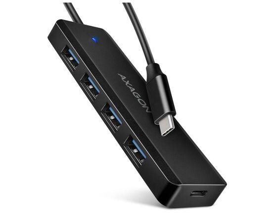 Концентратор AXAGON USB-C to 4xUSB 3.0 black (HUE-C1C)