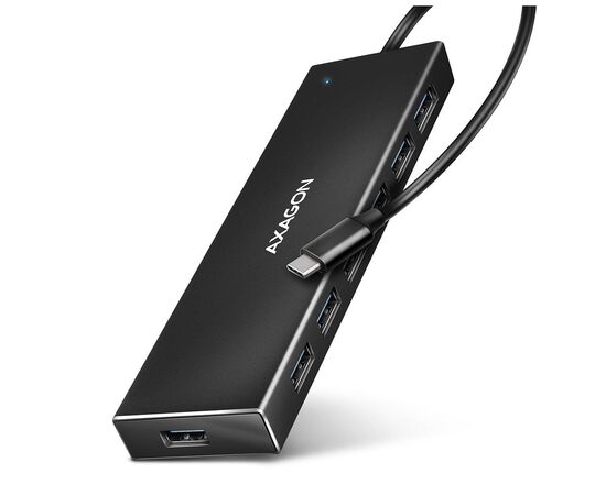 Концентратор AXAGON USB-C to 7xUSB 3.0 black (HUE-F7C)