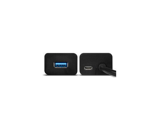 Концентратор AXAGON USB 3.1 to 4xUSB 3.0 1.2m + power adapter + cable USB to Micro 5P black (HUE-S2BP), изображение 3