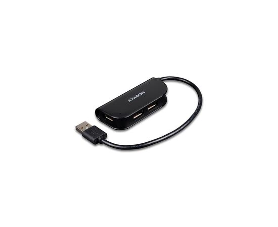 Концентратор AXAGON USB 2.0 to 4xUSB 2.0 0.2m black (HUE-X4B)