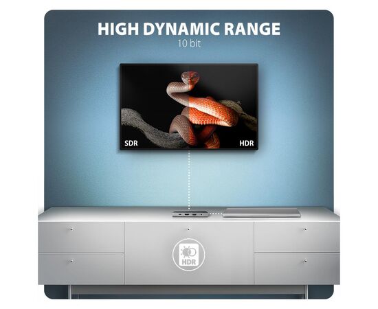 Концентратор AXAGON USBC to 3xUSB-A + HDMI + RJ45 + SD/microSD + audio + PD 100W 0.2m grey (HMC-8HLSA), изображение 7