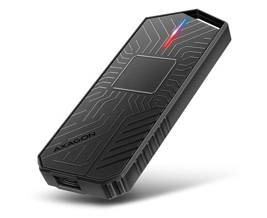 Кишеня зовнішня AXAGON USB-C 10Gbps metal box for M.2 NVMe & SATA SSD GAME (EEM2-GAM)