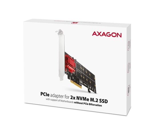 Контролер AXAGON PCIe to 2xNVMe M.2 controller (PCEM2-ND), зображення 2