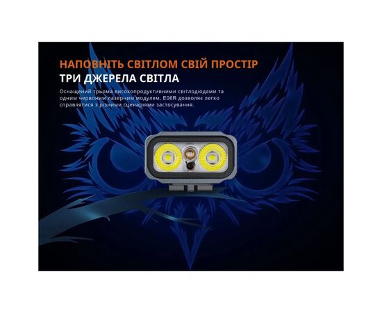 Фонарь Fenix E06R чорно-коричневий (E06RBLBR), изображение 7